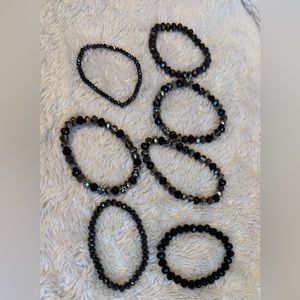 Glass bead bracelet set